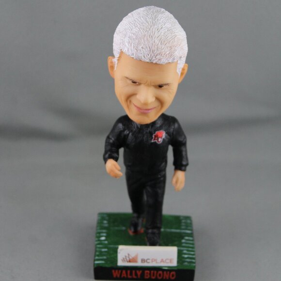 CFL Bobblehead - BC Lions Wally Buono 2018 SGA - Cermaic Bobblehead - Picture 1 of 10